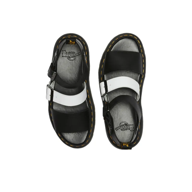 Dr.Martens Flat Sandal Unisex Black White-2