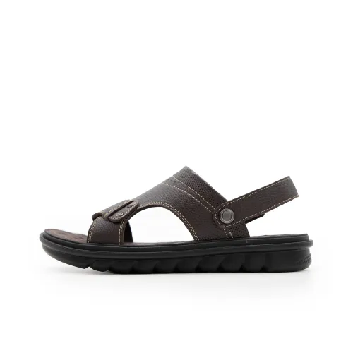 Satchi Beach Sandals Men Coffee