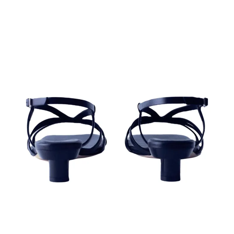 TIBI Brooks Strap Sandals Women's Marine Blue-4