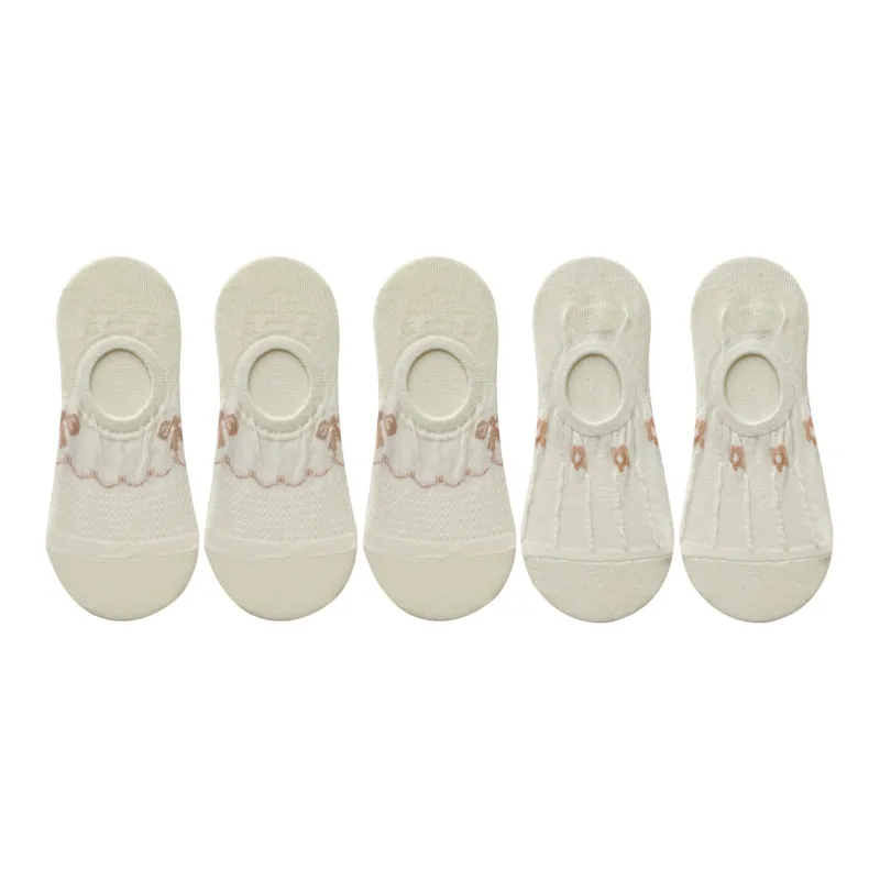 XXLLG No Show Socks Women's 5 Pack-10