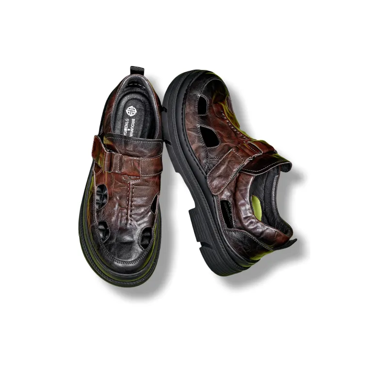 Brounvanm Casual Shoes Men's Coffee-3