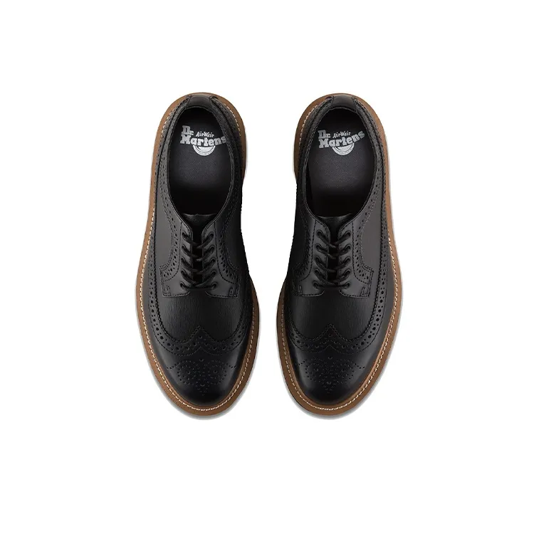 Dr.Martens 3989 Straw Smooth Low-Top Casual Shoes Unisex Black-2