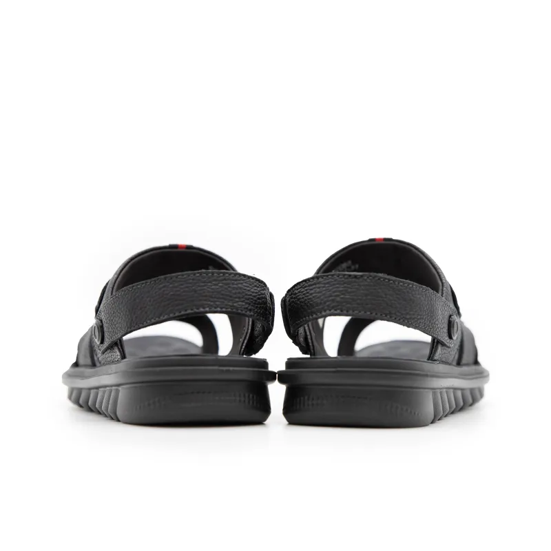 Satchi Beach Sandals Men's Black-4