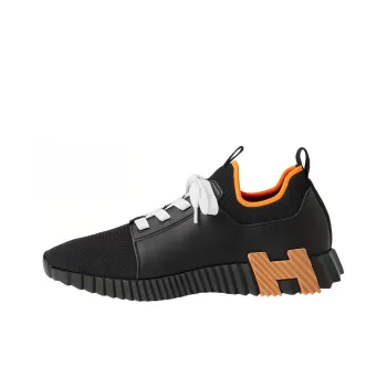 HERMES Depart Cushioning Low-Top Casual Shoes Men's Black