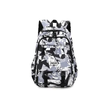 Natural Fish Oxford Backpacks Regular Men's Multicolor