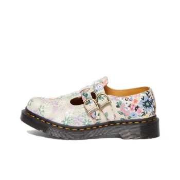 Dr.Martens 8065 Floral Mash Up Leather Mary Jane 'Parchment Beige' Women's
