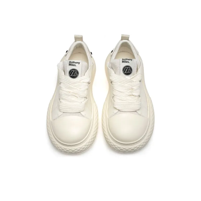 Anthony Miles Low Top Skateboard Shoes Men's Ecru-3