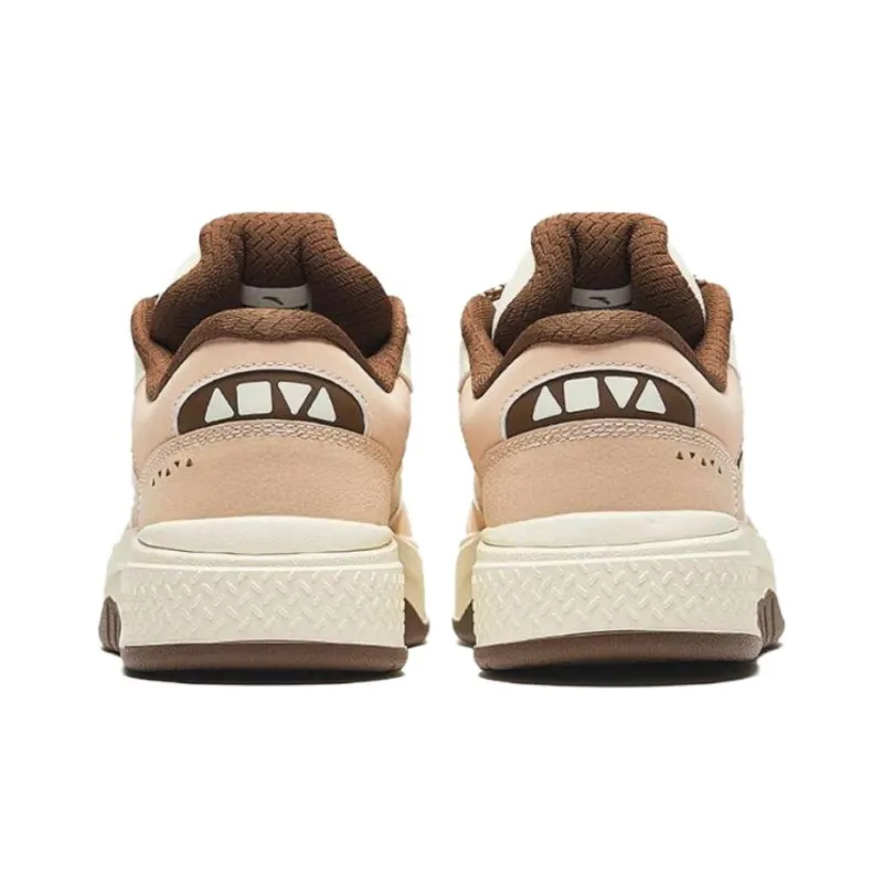 Anta Anti-Slip Wear-Resistant Low-Top Skateboard Shoes Women's Brown-3