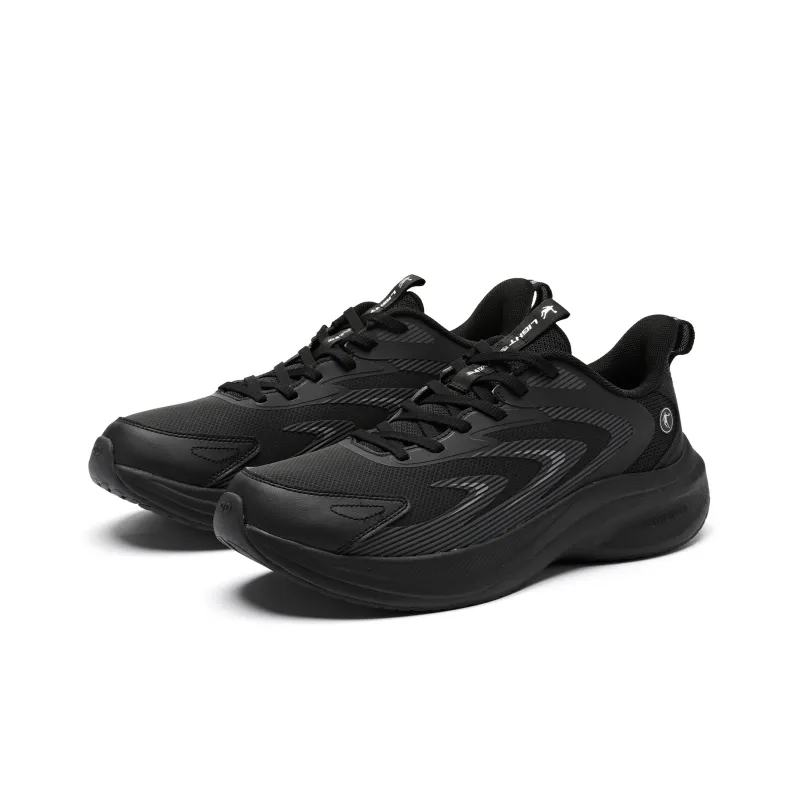 QIAODAN The Support Is Non slip Low Top Running Shoes Men's Black-2