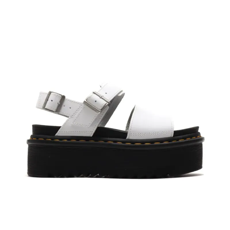 Dr.Martens Voss Leather Thick Bottom Sandals White Women's-1