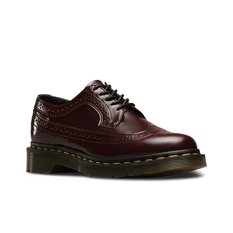 Dr.Martens Vegan 3989 Cambridge Brush Casual Shoes Women's Cherry Red-2