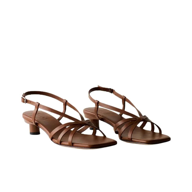 TIBI Brooks Strap Sandals 3.8cm Women's Brown-2