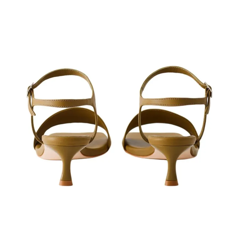TIBI Wilbur Strap Sandals 4.5cm Women's Green-4