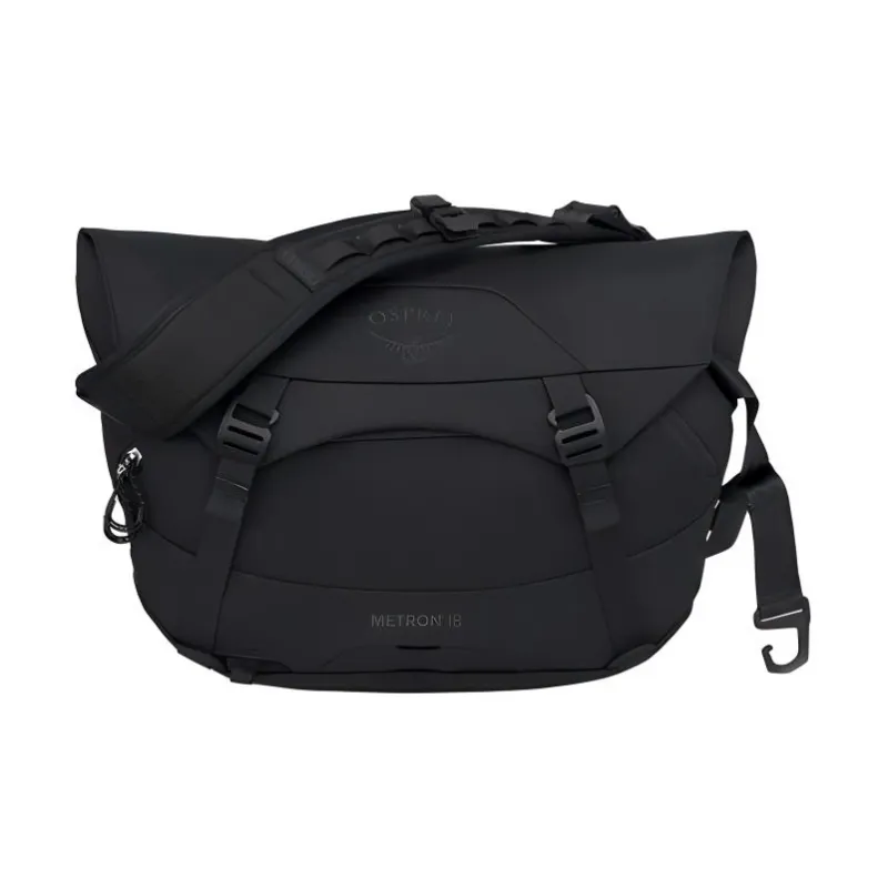 OSPREY Recycled Nylon Messenger Bag Crossbody Bag Shoulder Bag Regular Unisex Black-0
