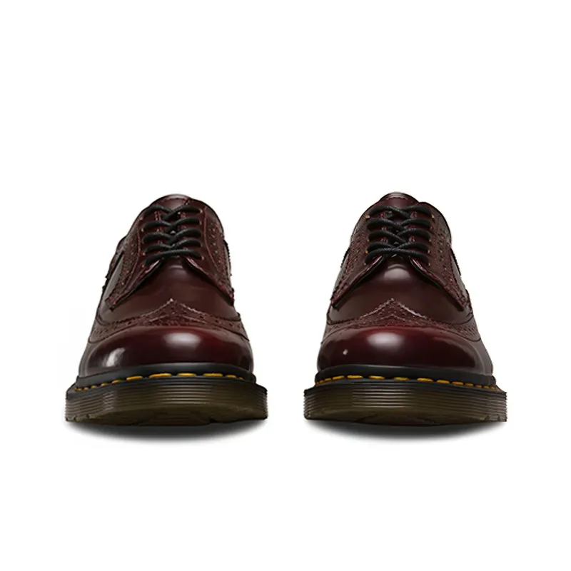 Dr.Martens Vegan 3989 Cambridge Brush Casual Shoes Women's Cherry Red-4