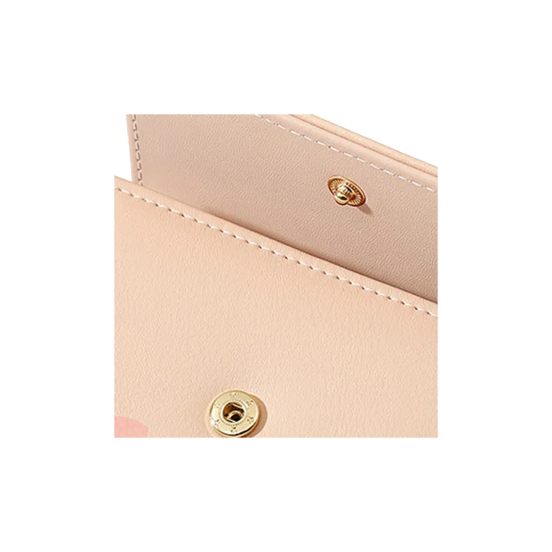 BRINCH PU Wallet Regular Women's Pink/Ecru/Blue/Black-2