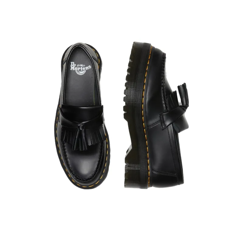 Dr. Martens Adrian Leather Platform Tassel Loafers 'Black Smooth'-3