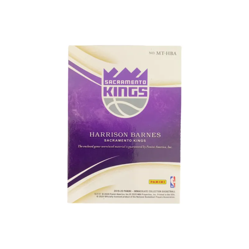 PANINI 2019 20 IMM Harrison Barnes King 21/99 Edition Game Jersey Player Card Condition Guaranteed Sports Cards 1 Pc-1