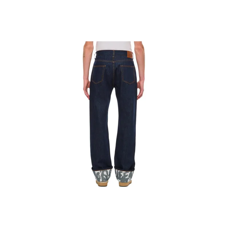 Alexander McQueen Graffiti Straight Jeans-1
