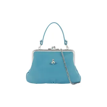 Vivienne Westwood Lambskin Shoulder Bag Women's Blue