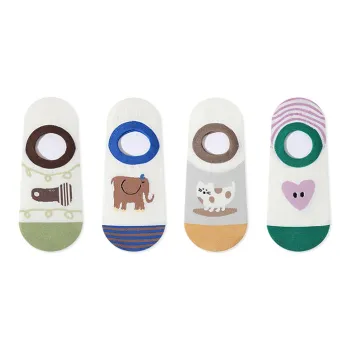 Moremoli Ankle Socks Women's 4 Pack