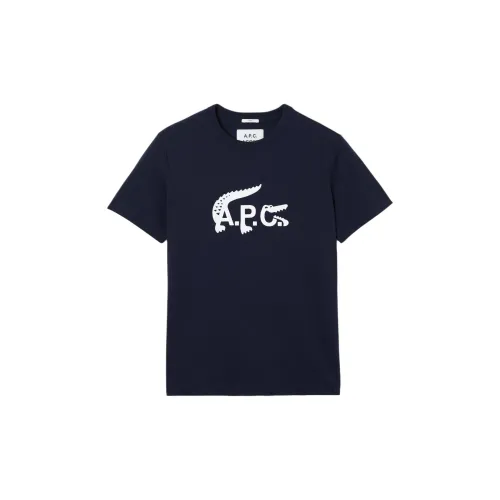 LACOSTE T-Shirts Unisex Navy Blue