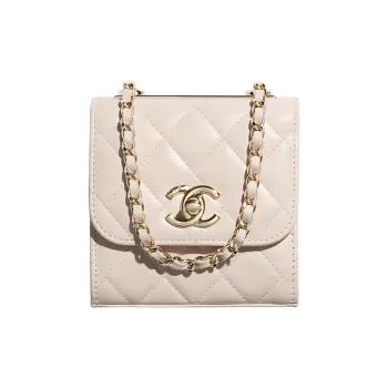 CHANEL Trendy CcWOC Metal Lambskin Shoulder Bag Crossbody Bag Mini Women's Pink