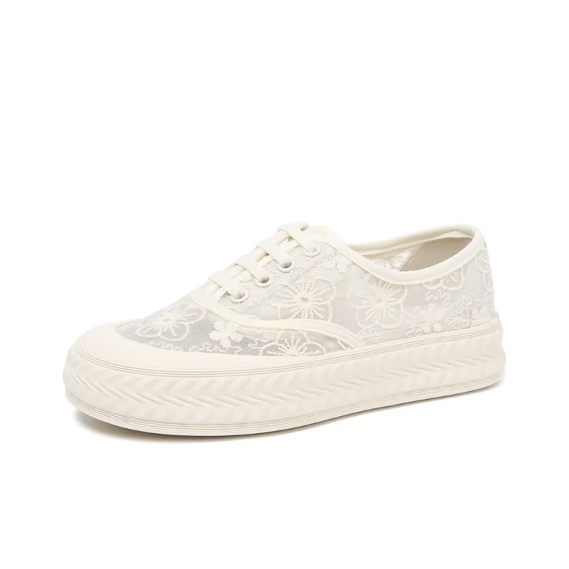 CAMEIDO Casual Single Shoes 3.5cm Women's Beige-2