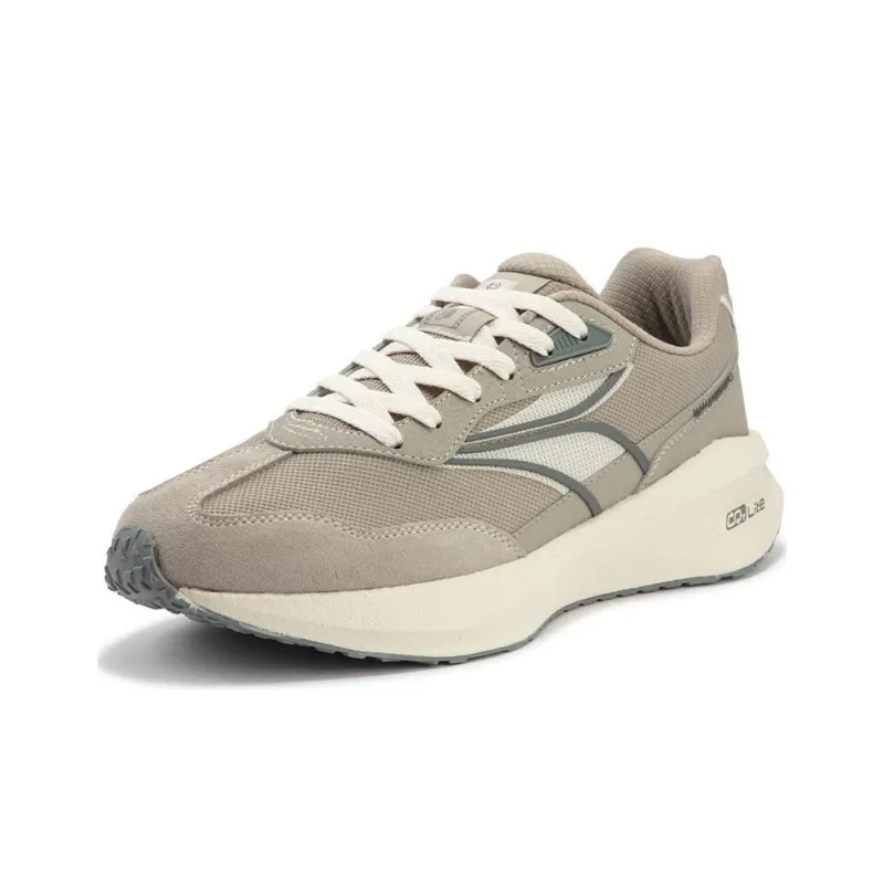 361° Long Wind 4 Durable Breathable Low Top Casual Shoes Men's Gray Beige-1