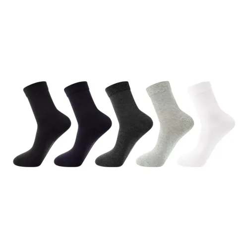 FAIRWHALE Mid Calf Socks Men's 5 Pack