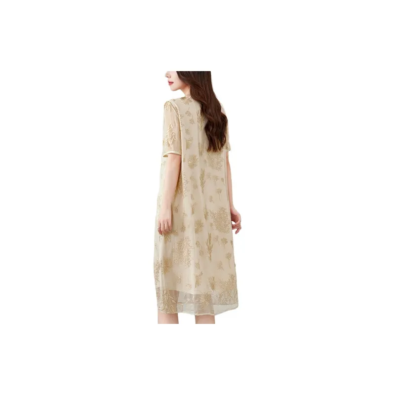 To The West Short Sleeved Dresses Women's-9