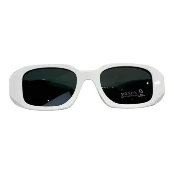 PRADA   Square Sunglasses Unisex White