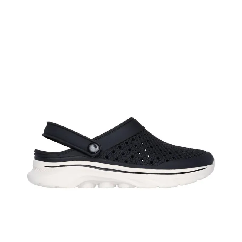 Skechers GO WALK 7 Abrasion Resistant Slip Resistant Closed Toe Slippers Women's Black White-1