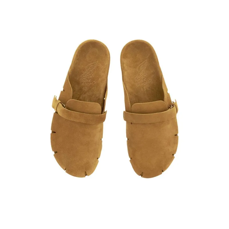ANCIENT GREEK SANDALS Wrap-toe Slippers Men's Yellow-4
