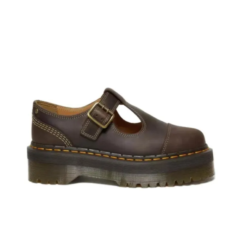 Dr.Martens Casual Single Shoes Women's Dark Umber-1