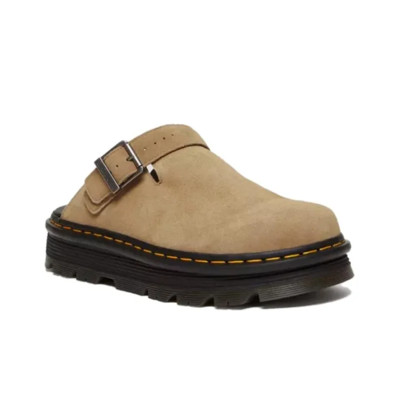Dr. Martens Zebzag Suede Slingback Platform Mule Savannah Tan-1