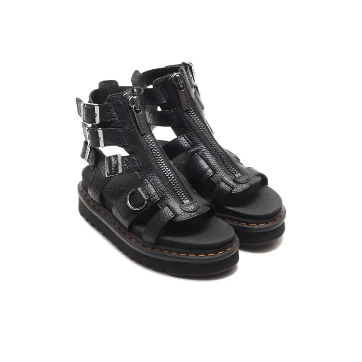 Dr.Martens Olson Platform Sandles Black Women's-2