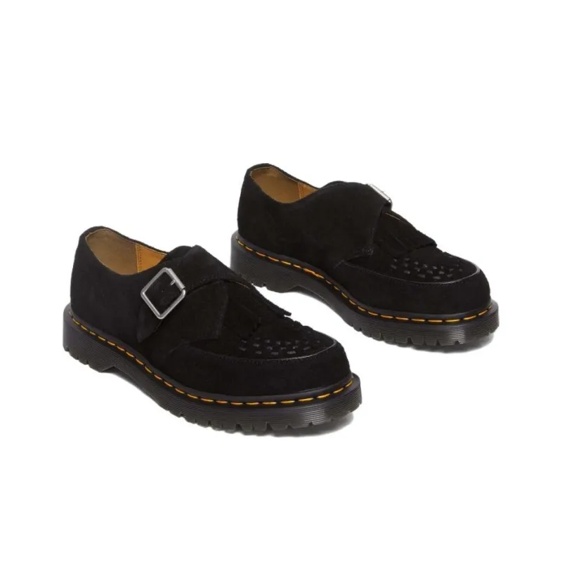 Dr. Martens Ramsey Kiltie Buckle Creepers Black Desert Oasis Suede-2