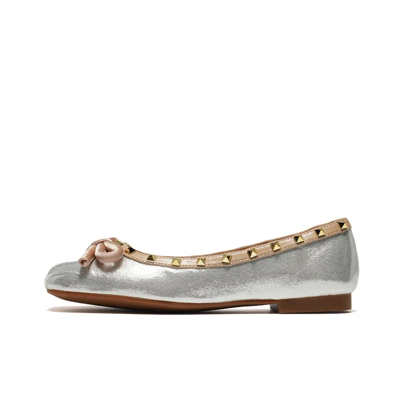 ST&SAT Women's Casual Shoes Pink Apricot Silver-10