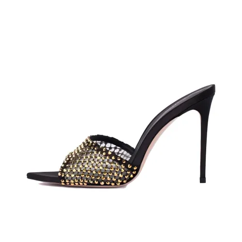 Le Silla Gilda 100mm Crystal-embellished Mules