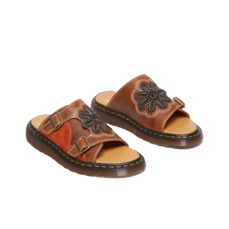 Dr.Martens Slip Resistant Slide Slippers Unisex Brown-3