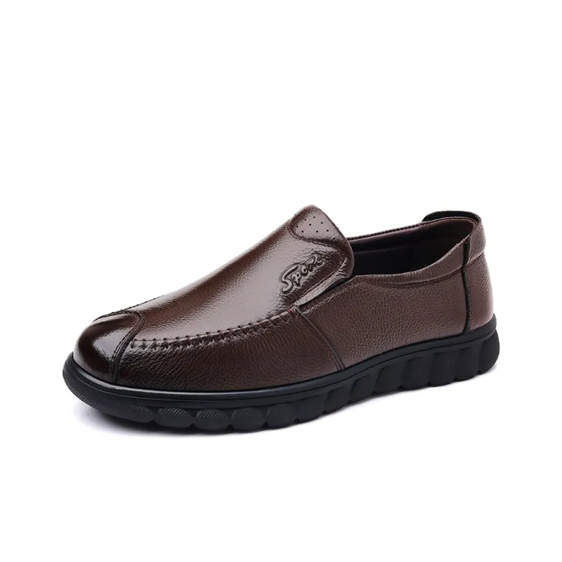 Bindu Men's Casual Shoes Men Low Top Black/Brown-4