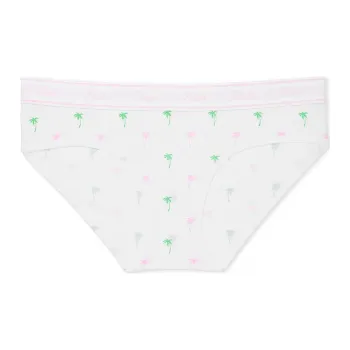 Victoria's Secret PINK LOGO COTTON HIPHUGGER PANTY /OWPP Underpants Women's 1 Pack Pink White