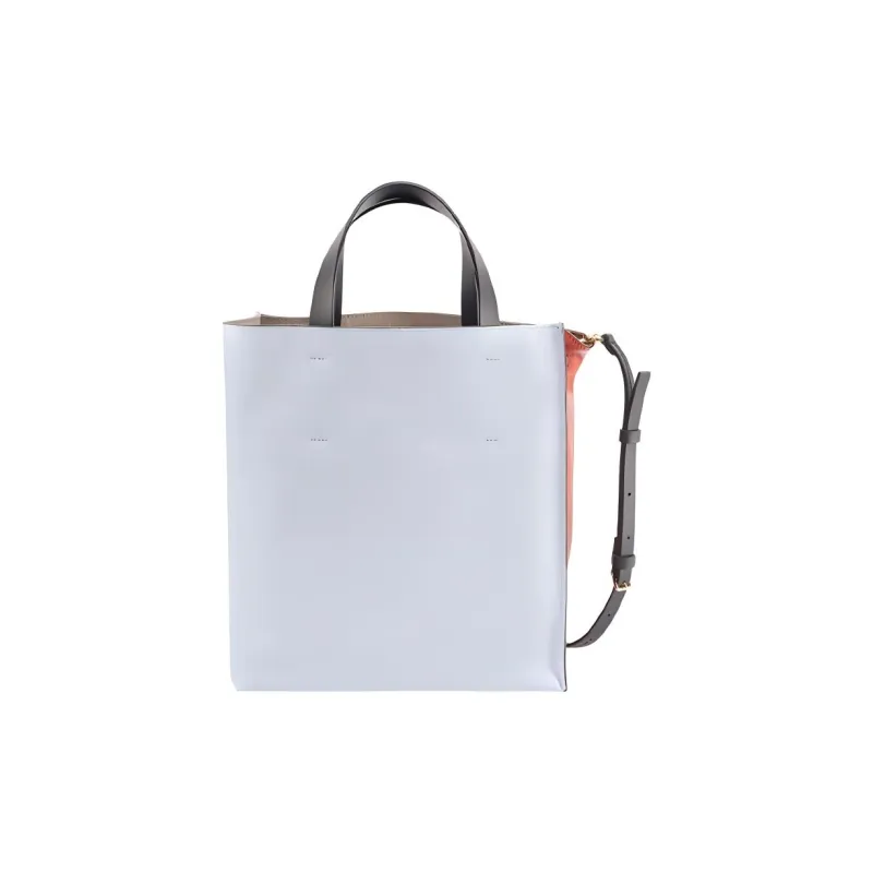 MARNI Cow Leather One Shoulder Tote Bag, Shopping Bag, Crossbody Bag, Handbag, Clutch Women's Orange-2
