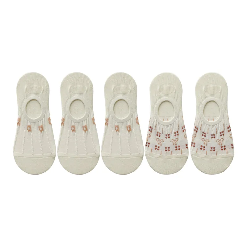 XXLLG No Show Socks Women's 5 Pack-11