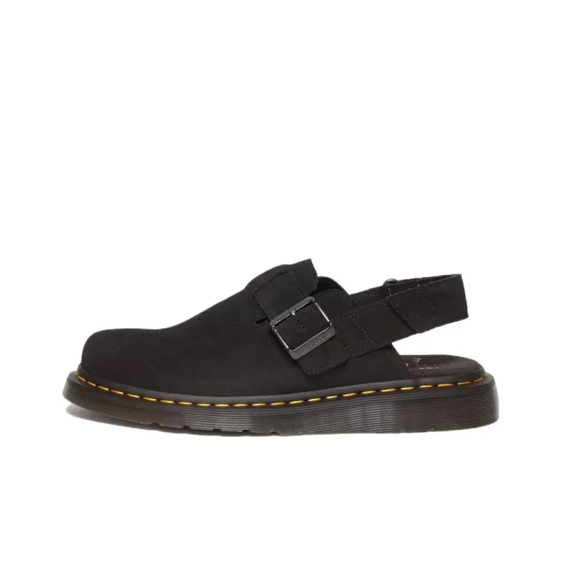 Dr. Martens Jorge Ii Suede Slingback Mules 'Black'-0