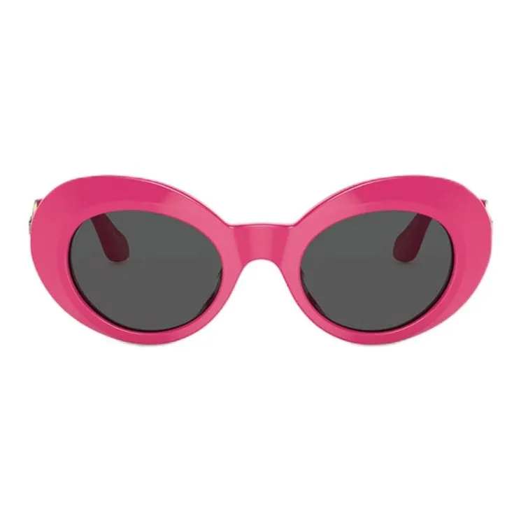 VERSACE Acetate Oval Sunglasses Kids' Purple-1