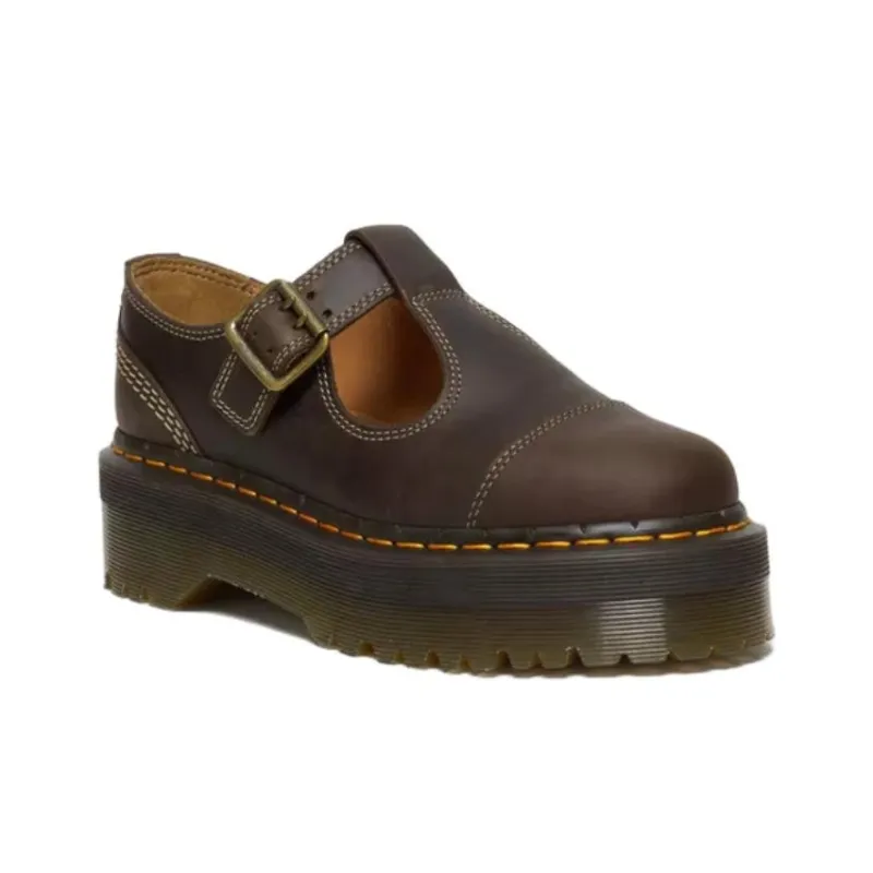 Dr.Martens Casual Single Shoes Women's Dark Umber-2