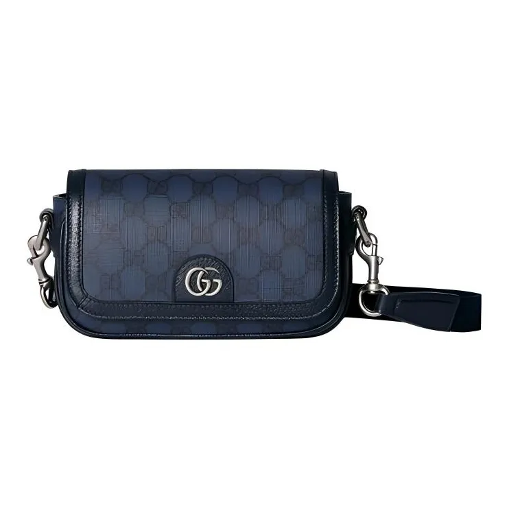 GUCCI Supreme Canvas Shoulder Bag, Crossbody Bag Extra Mini Men's Blue-0