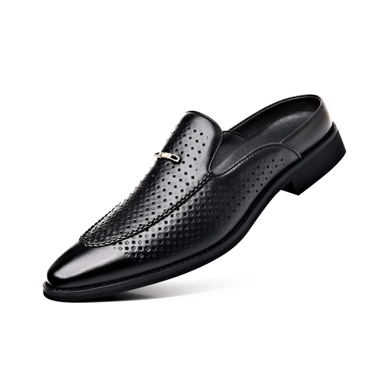 LUOMAIKE Rubber Sole Abrasion Resistant Slip Resistant Wrap toe Slippers Men's-3